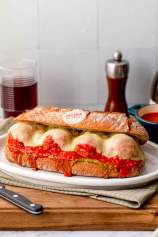 Meatball Sandwich with Pesto