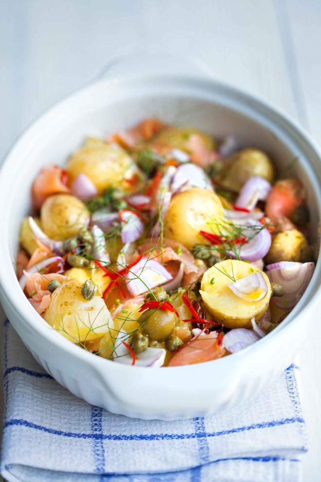Potato Salad with smoked fish