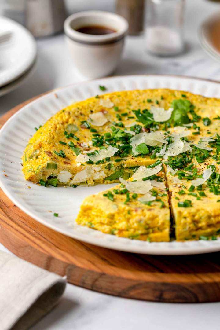 Herb Frittata with Asparagus and Pancetta