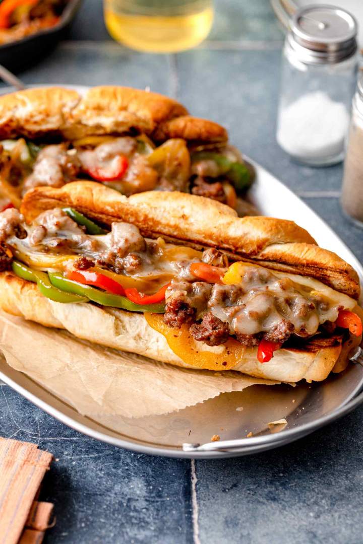 Chopped Cheese Sandwich with Bell Peppers