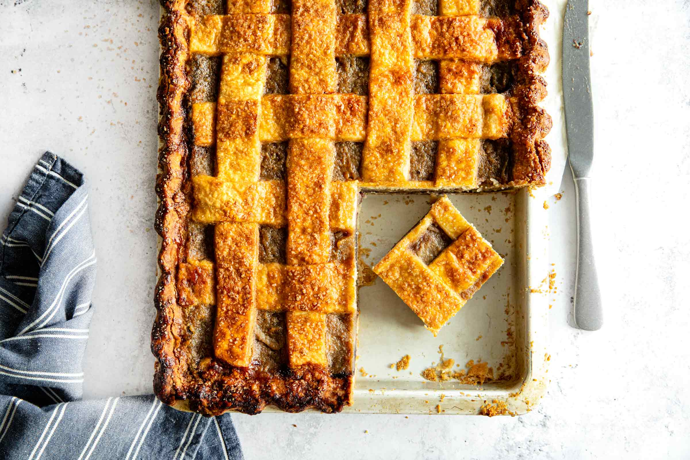 Homemade Blueberry Slab Pie