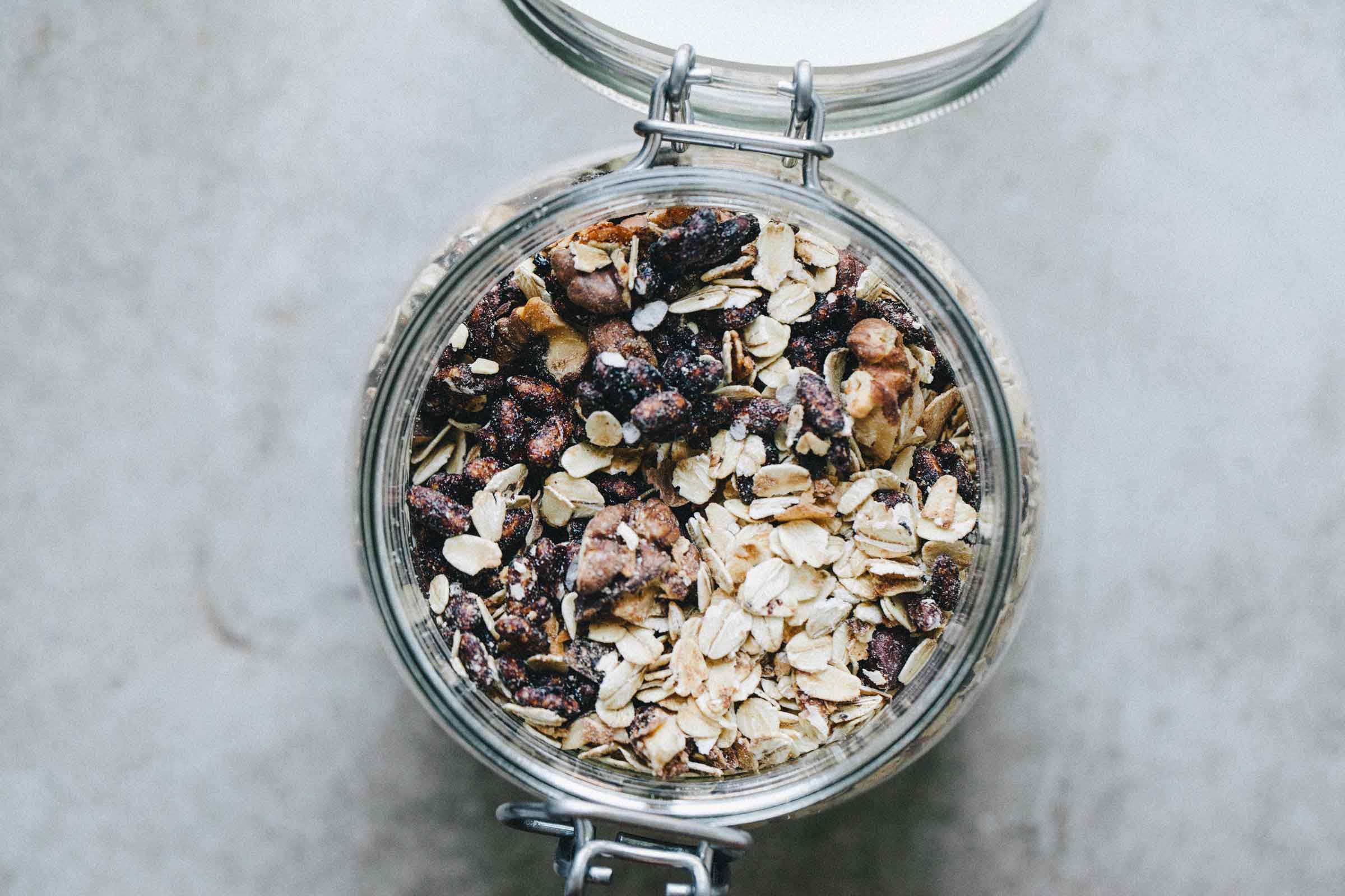 Dark chocolate granola with rice puffs Jernej Kitchen