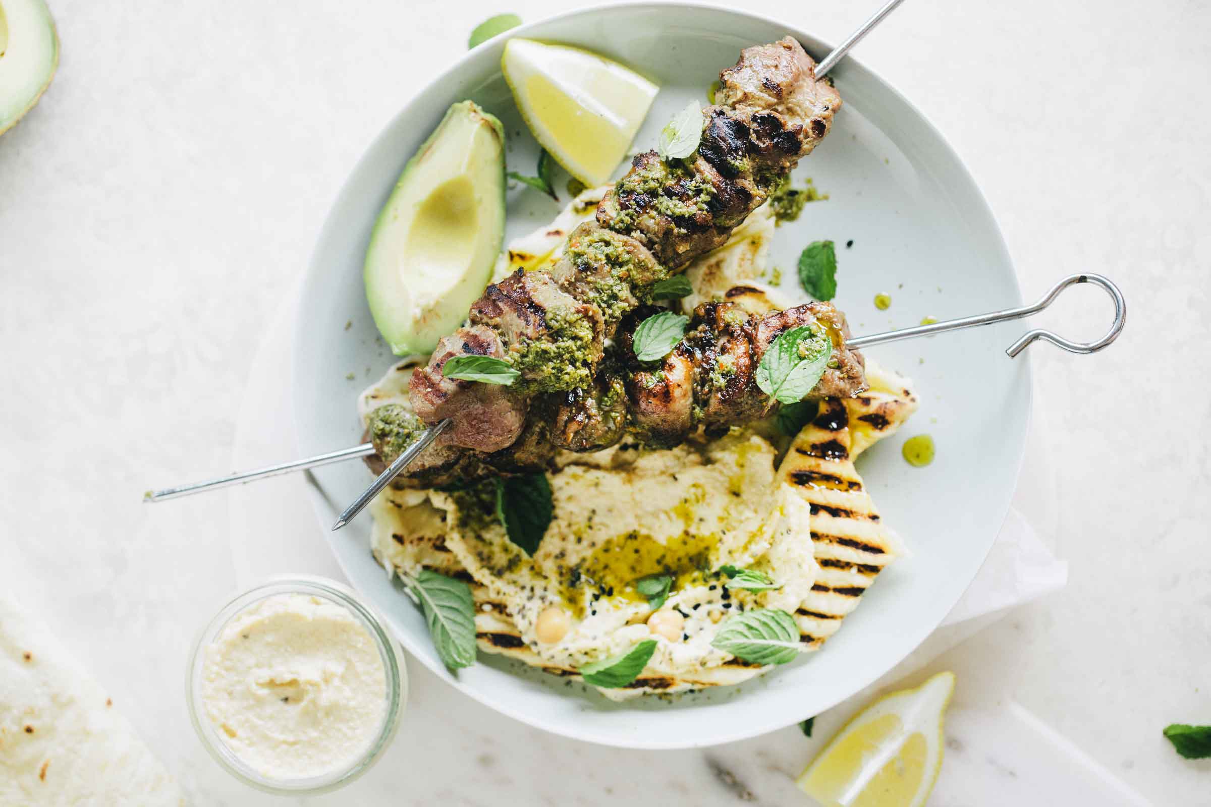 Minted lamb kebabs best sale