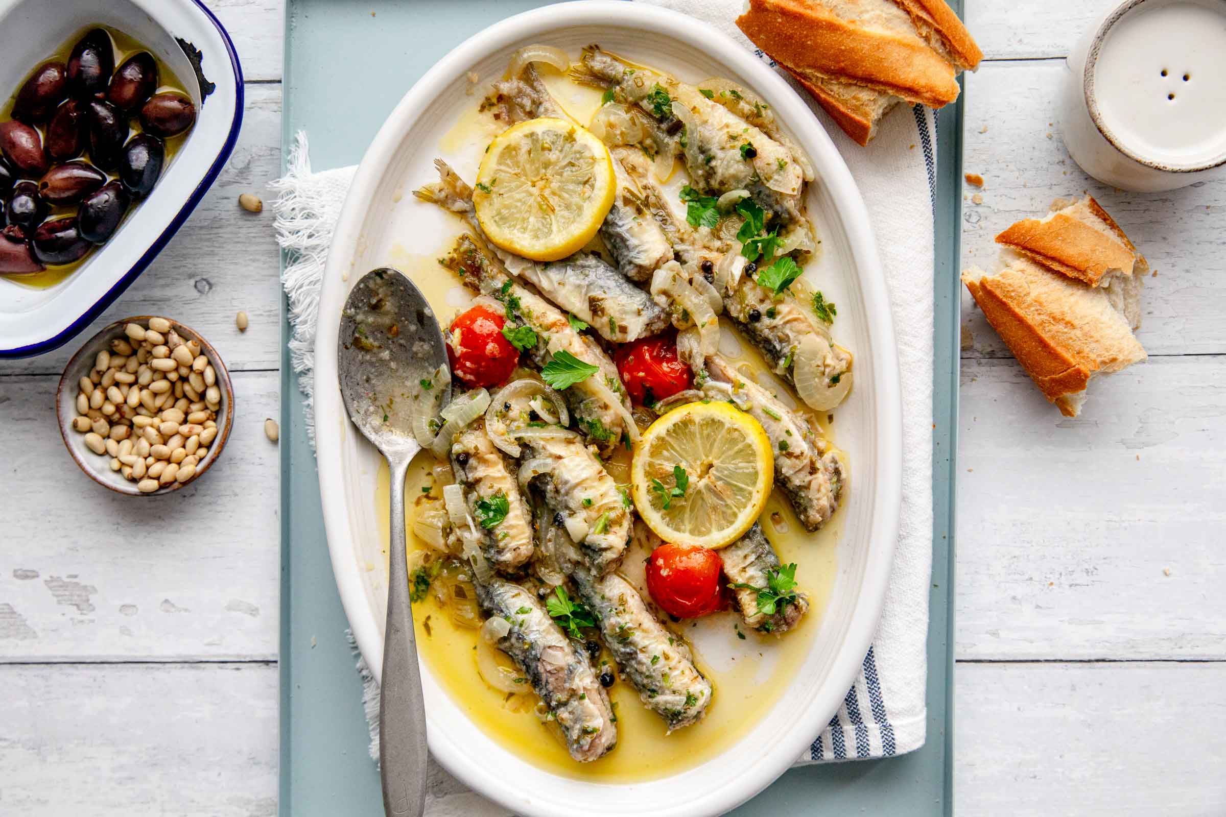 Grilled Marinated Sardines & Gremolata Recipe