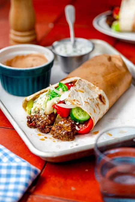Sheet Pan Kebab Wrap