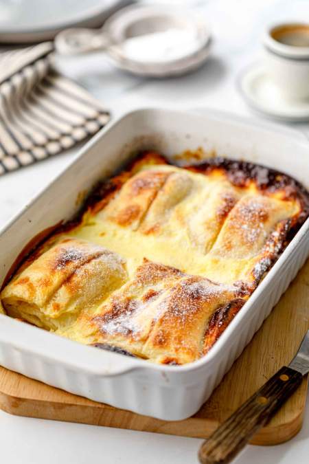 Sweet and Savory Slovenian Cheese Dumplings Gratin