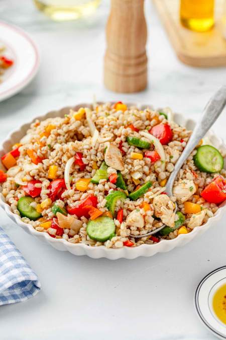 Barley Chicken Salad