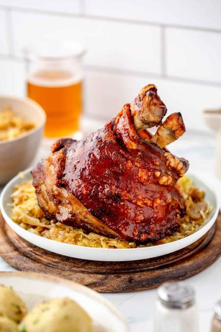 German Roasted Pork Knuckle (Schweinshaxe)