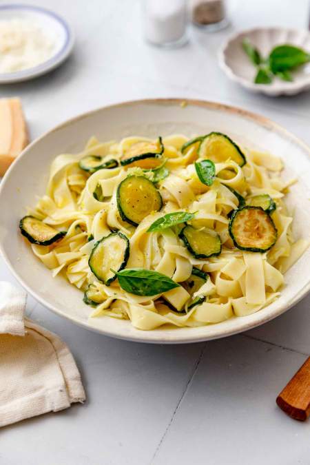 Fried Zucchini Pasta (alla Nerano)