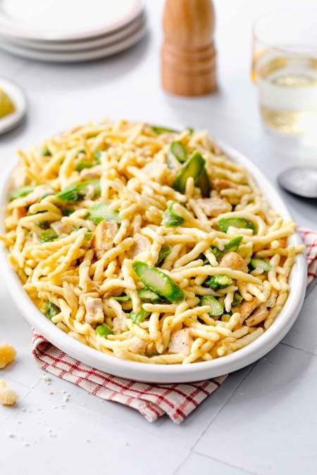 Creamy Asparagus and Chicken Pasta