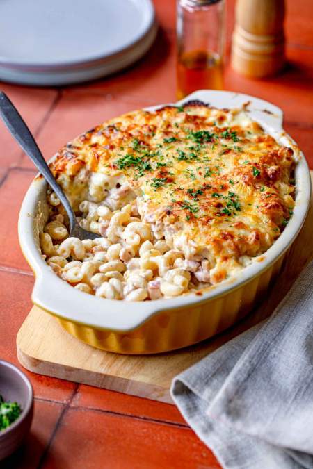 Ham and Cheese Pasta Bake