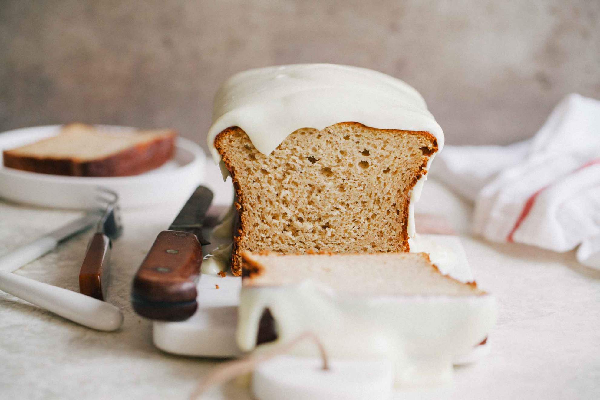 Banana bread with cream cheese frosting | Jernej Kitchen