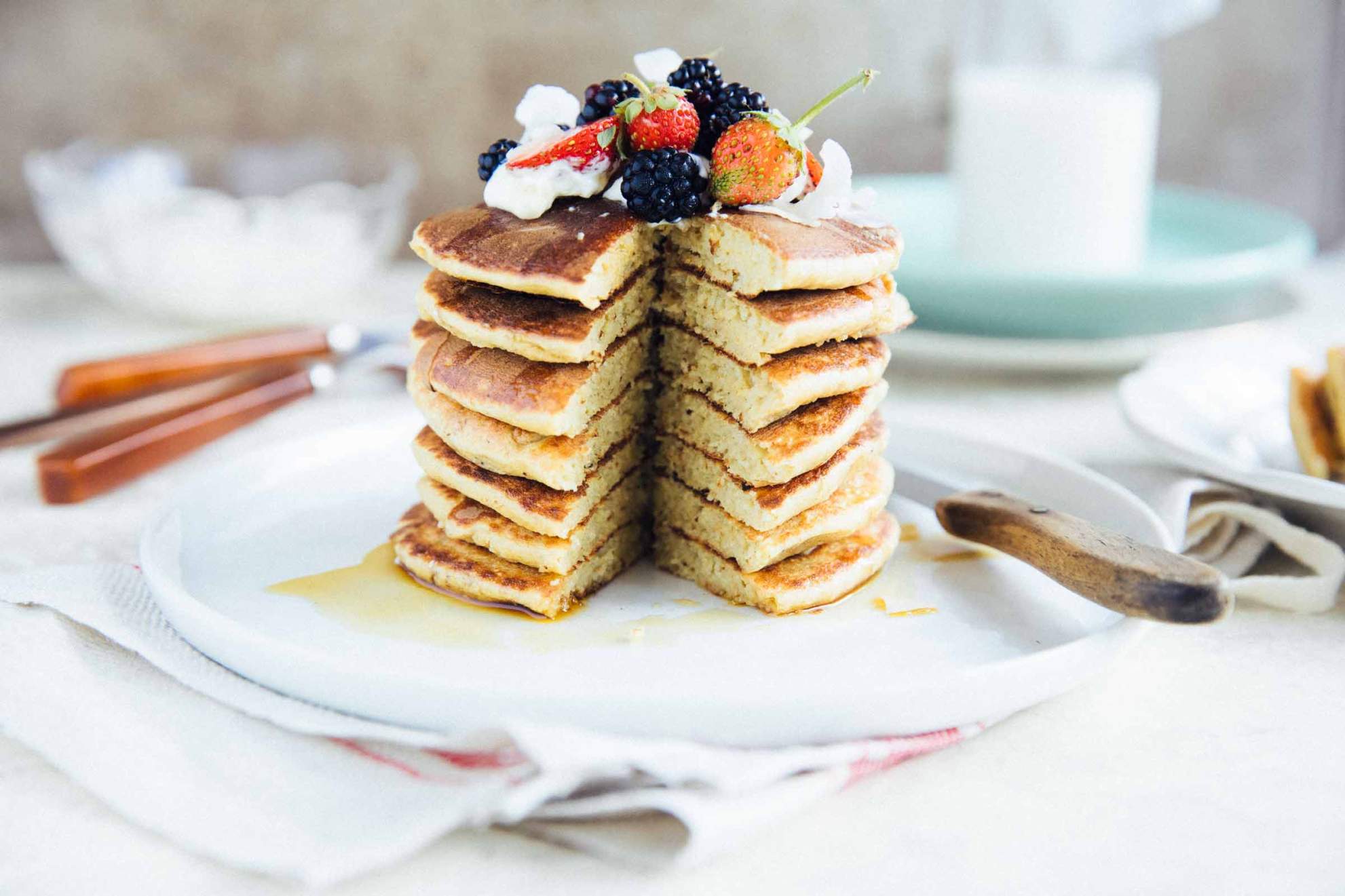 Banana Oat Pancakes - no sugar added | Jernej Kitchen