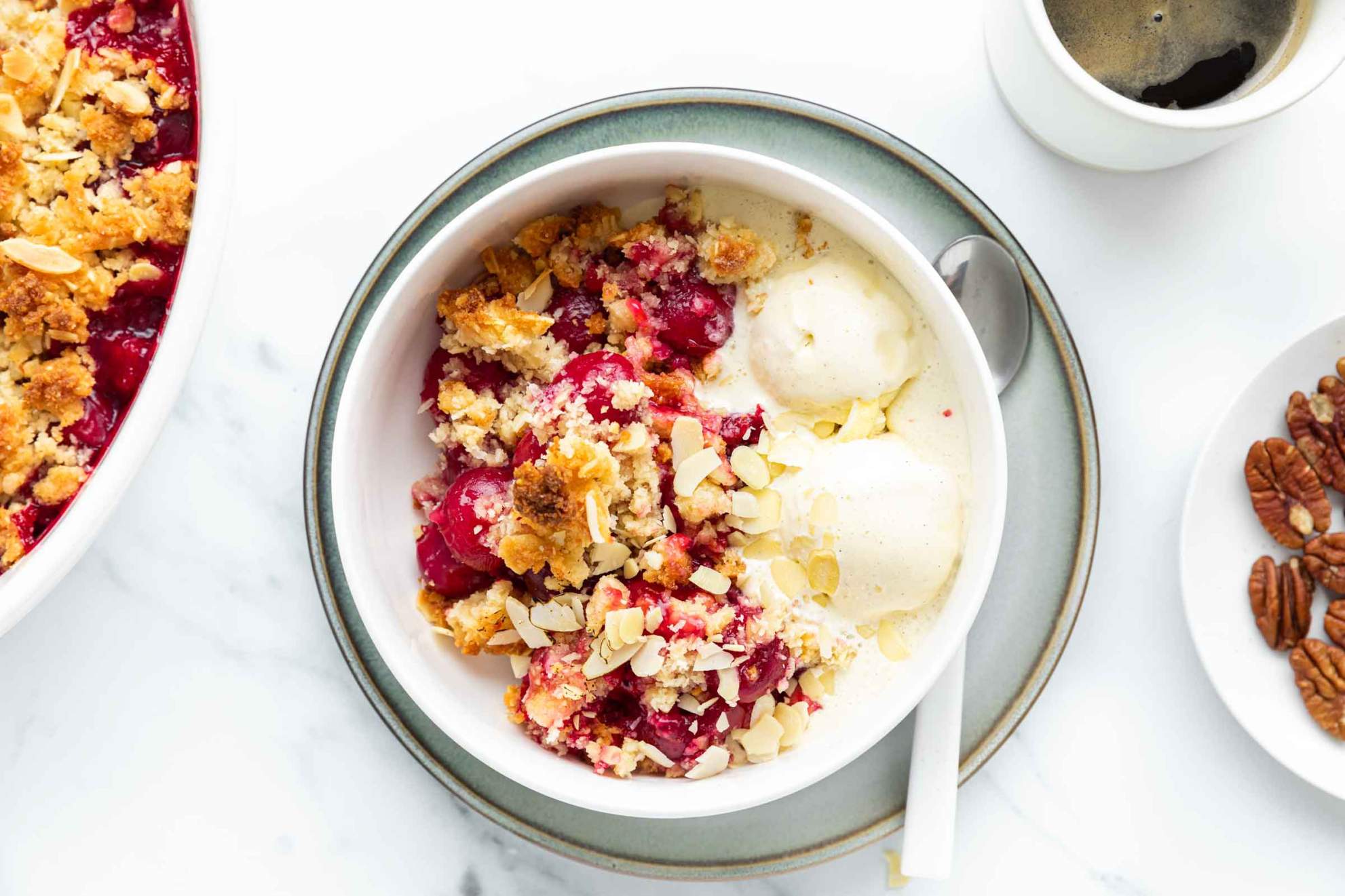 Coconut Cherry Crisp | Jernej Kitchen