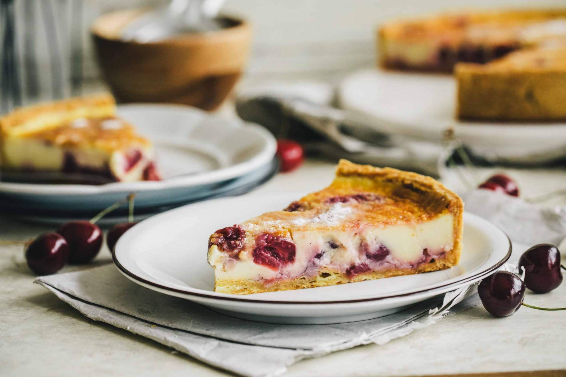Cherry Custard Tart | Jernej Kitchen
