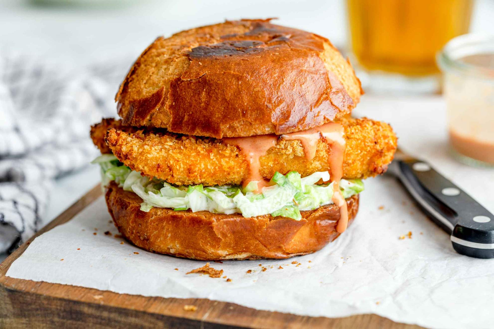 Crispy Chicken Burger | Jernej Kitchen