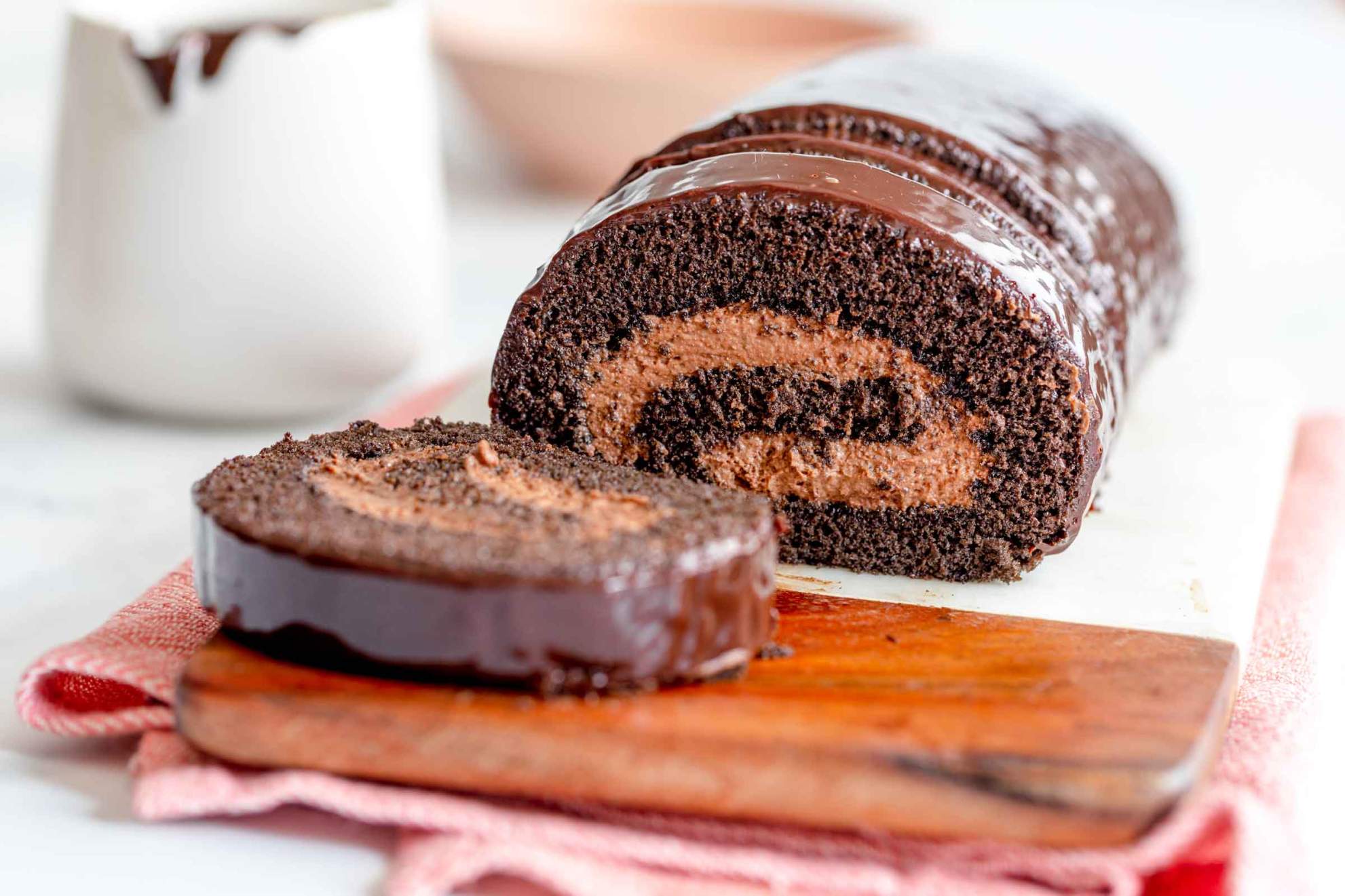 Chocolate Joconde Recipe (Swiss Roll Cake)
