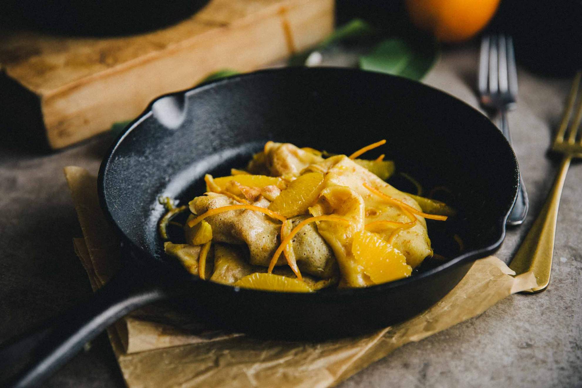 Crêpes with silky orange sauce | Jernej Kitchen