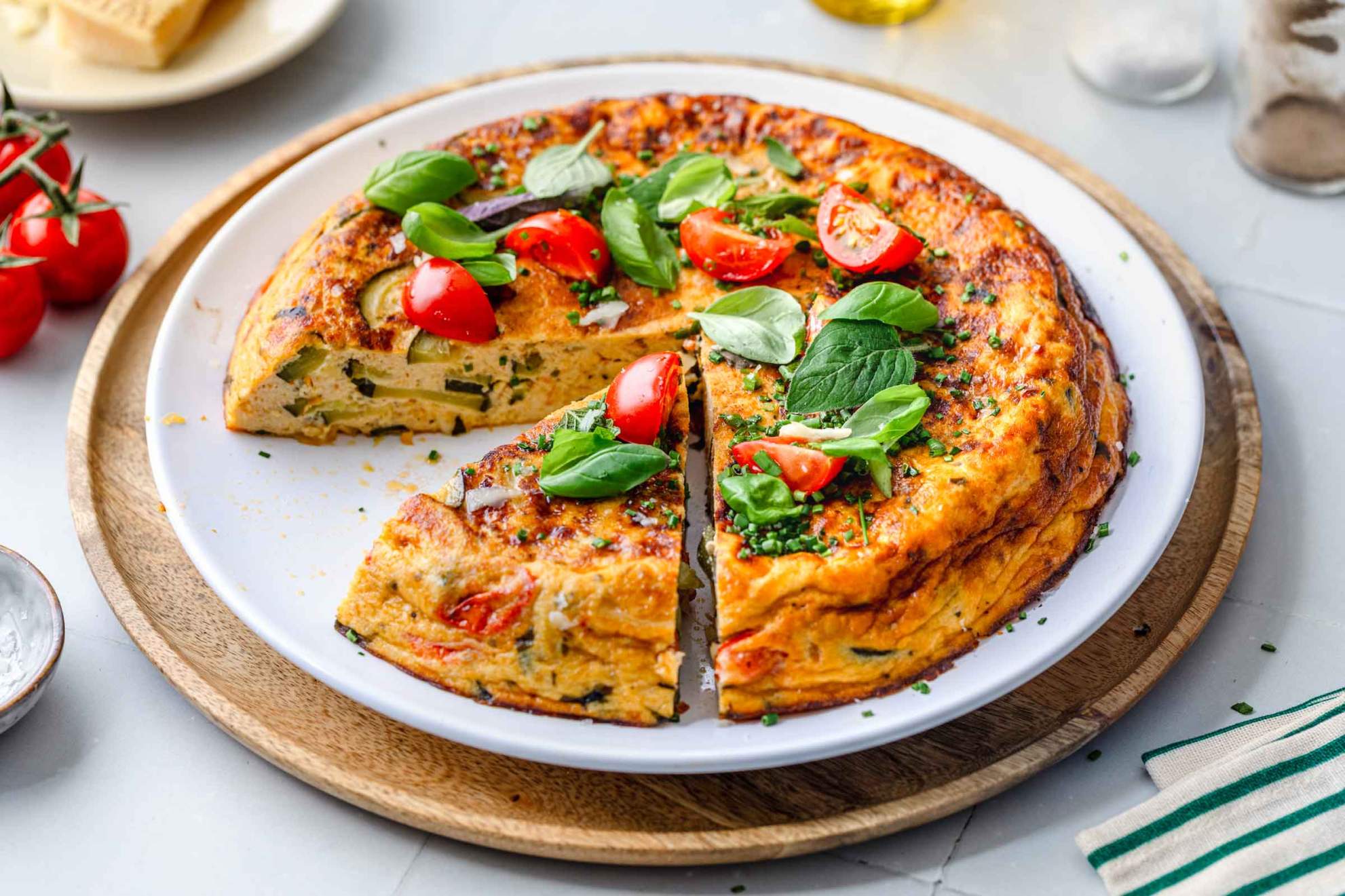 Zucchini and Tomato Frittata | Jernej Kitchen