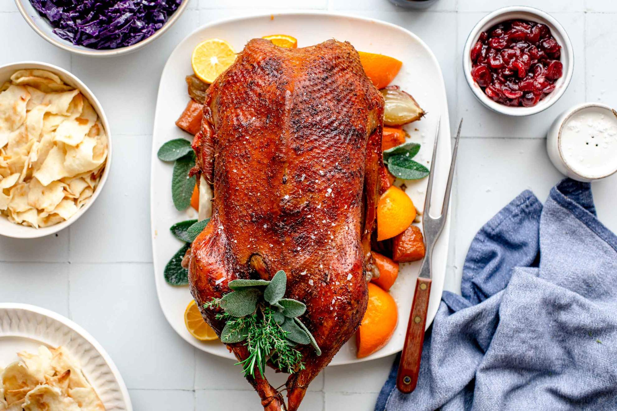 Roast Goose with Cranberry Jam | Jernej Kitchen