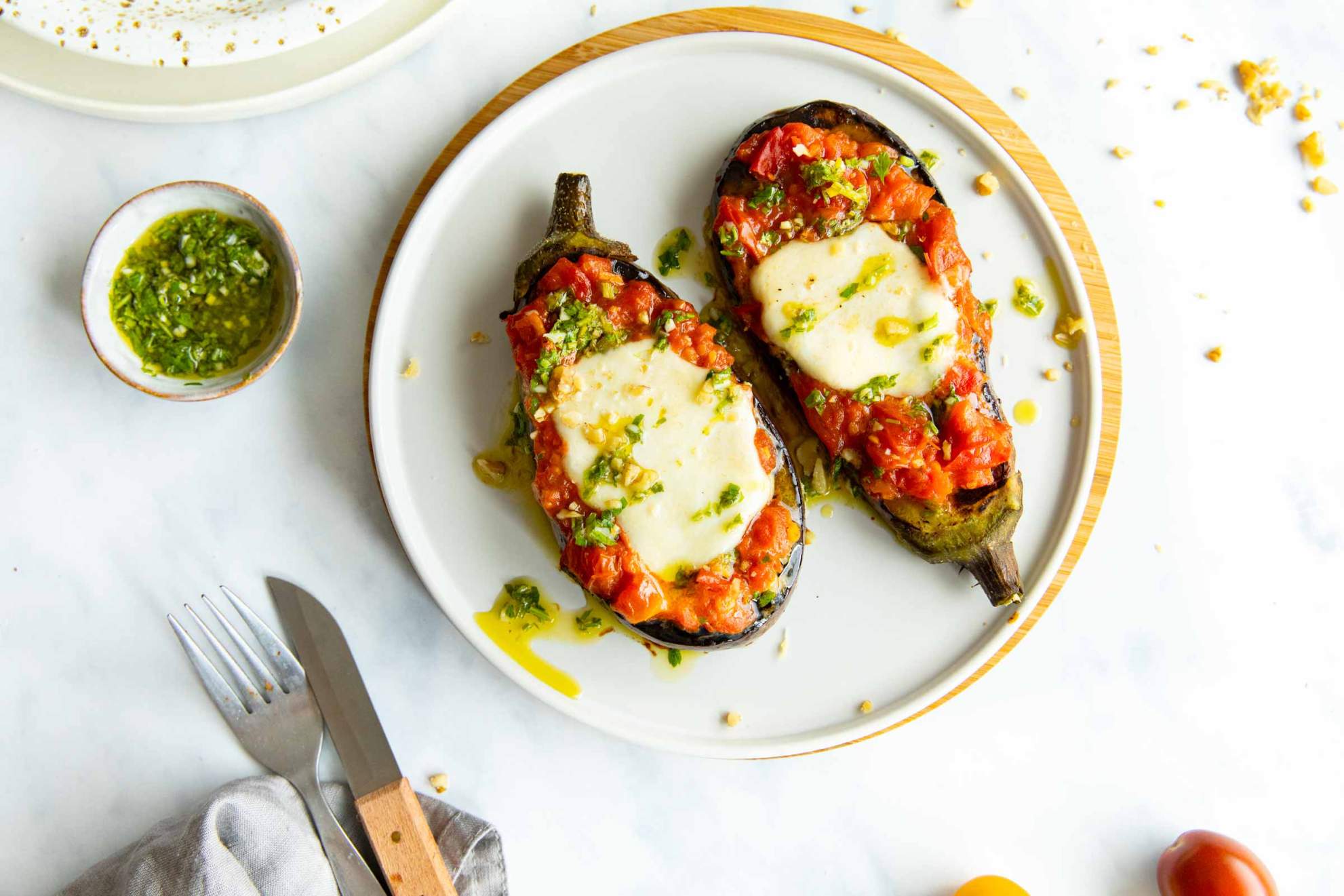 Grilled Eggplant Steaks with Mozzarella Cheese | Jernej Kitchen