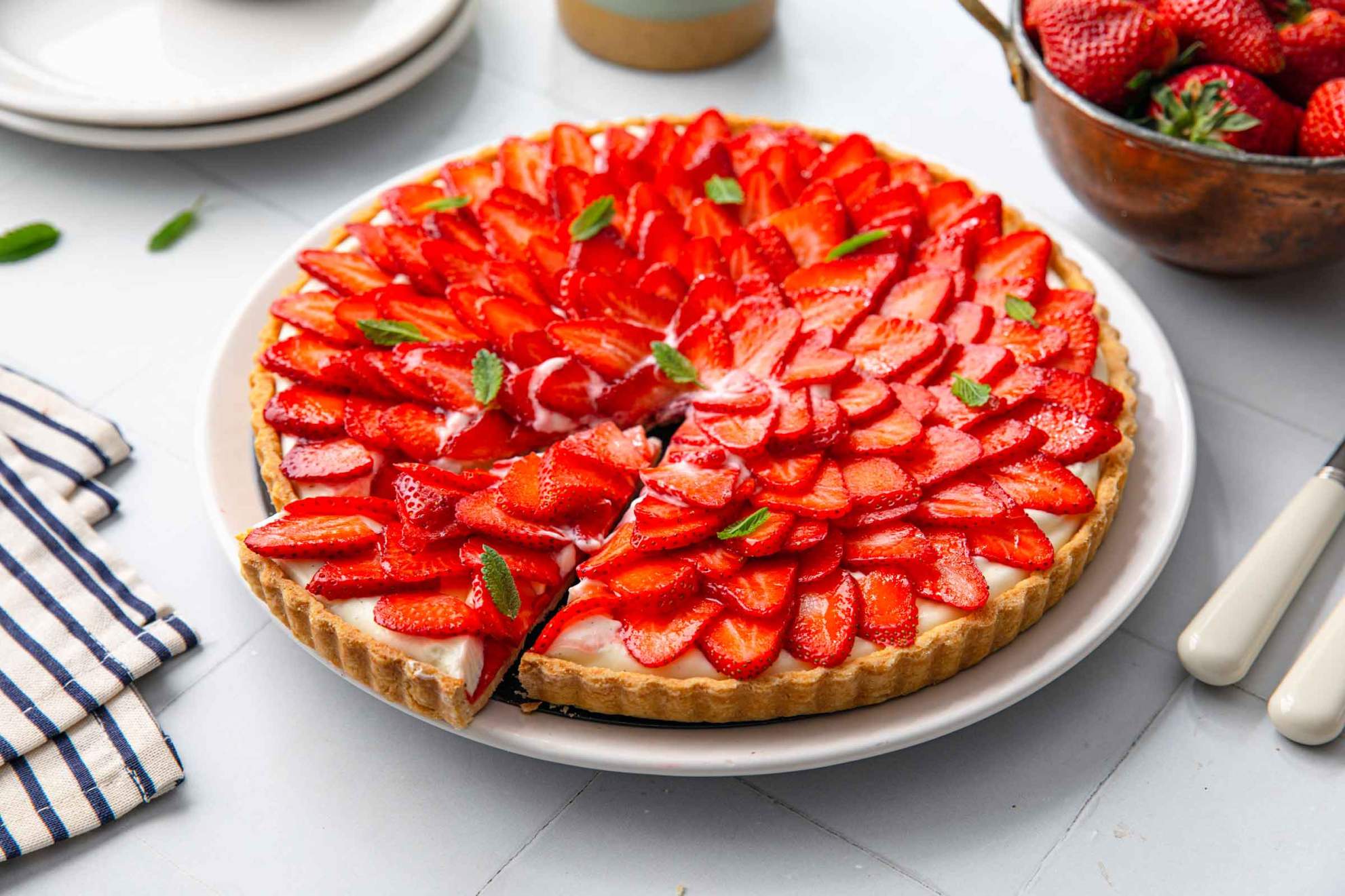Strawberry Tart (easy and delicious) | Jernej Kitchen