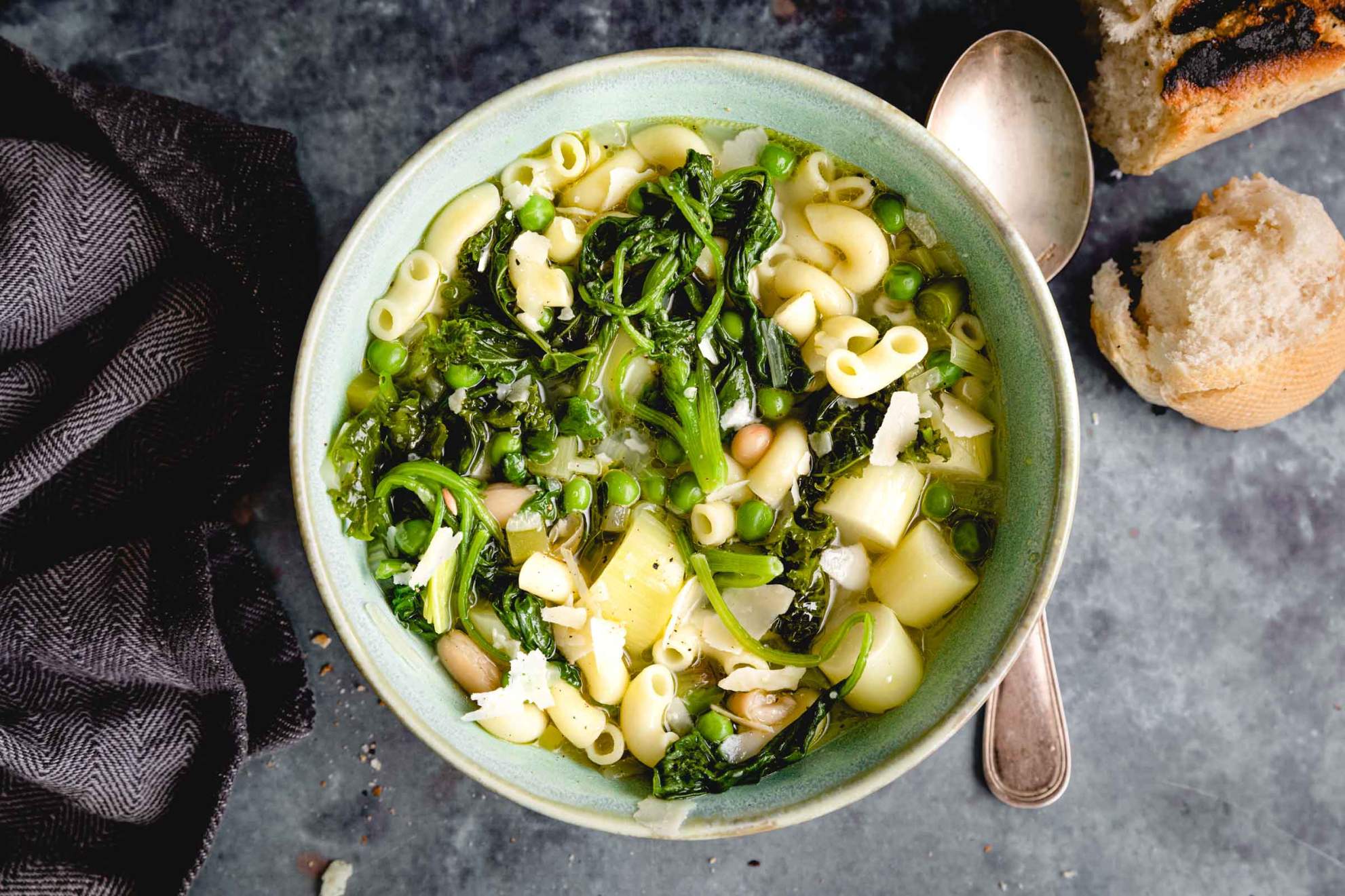 Vegetarian Minestrone Soup with Pasta | Jernej Kitchen