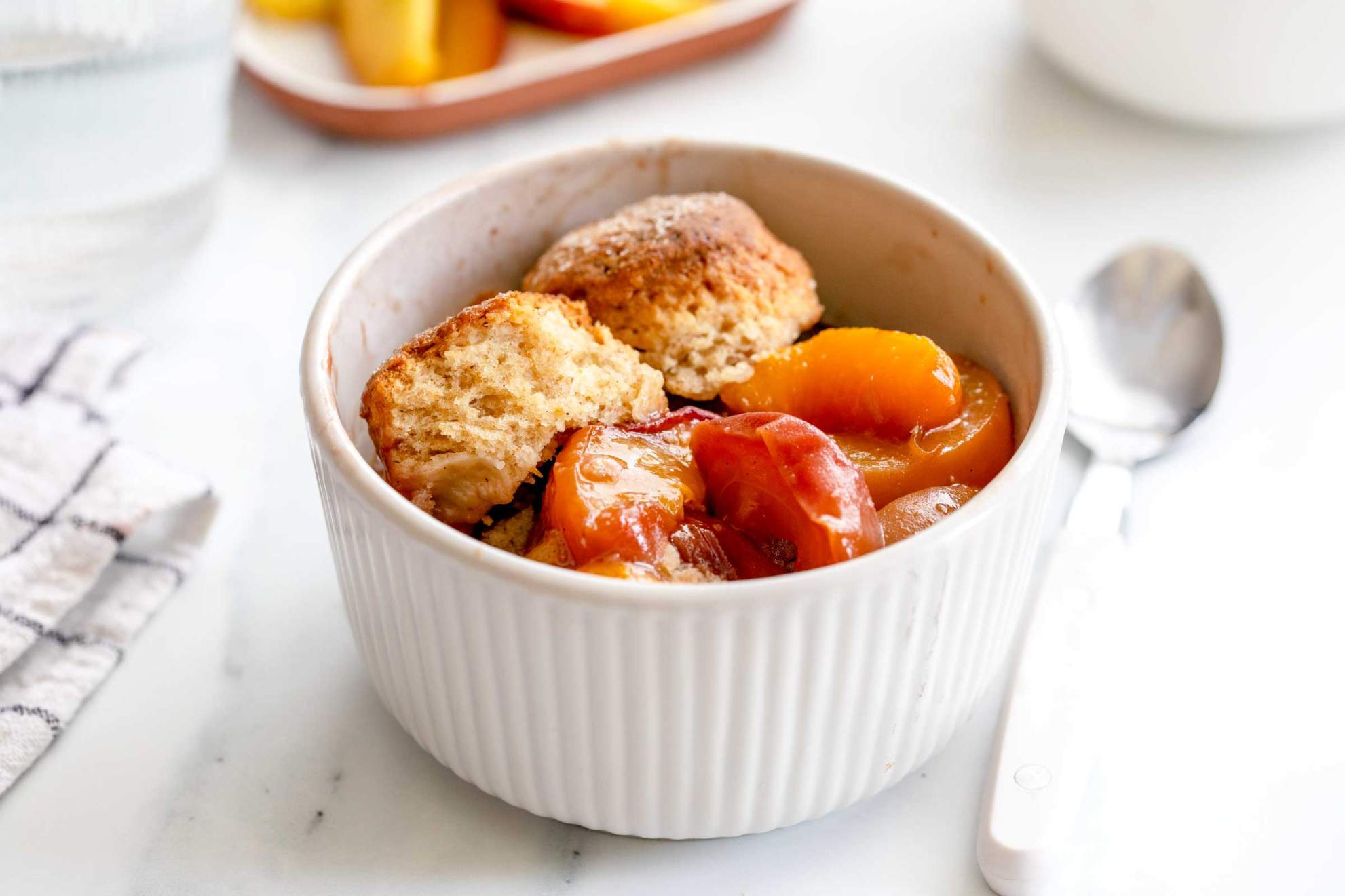 Peach Cobbler with Whole Wheat Flour | Jernej Kitchen