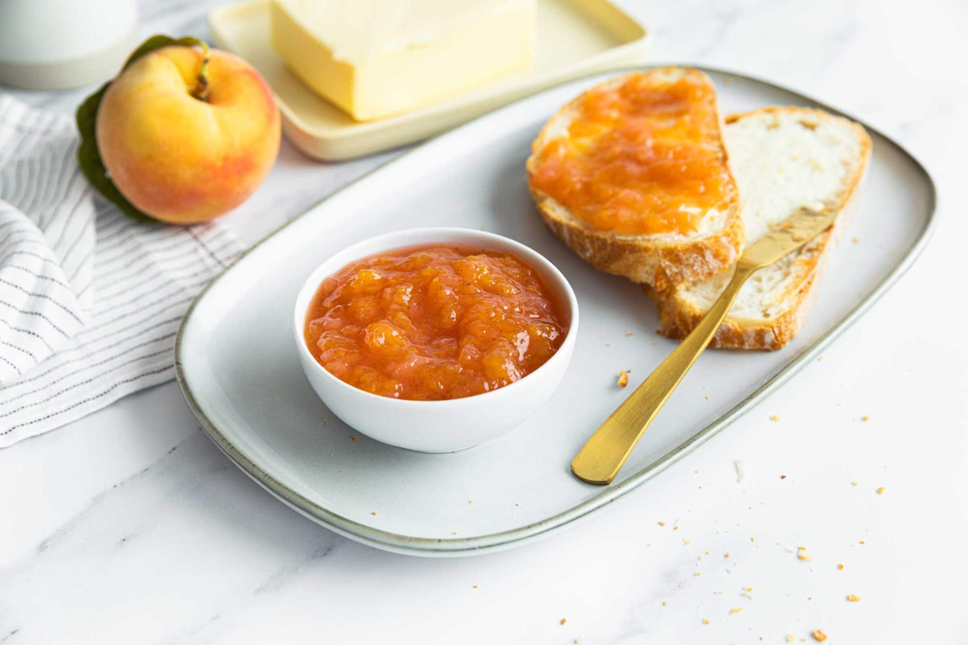 Homemade Peach Jam | Jernej Kitchen