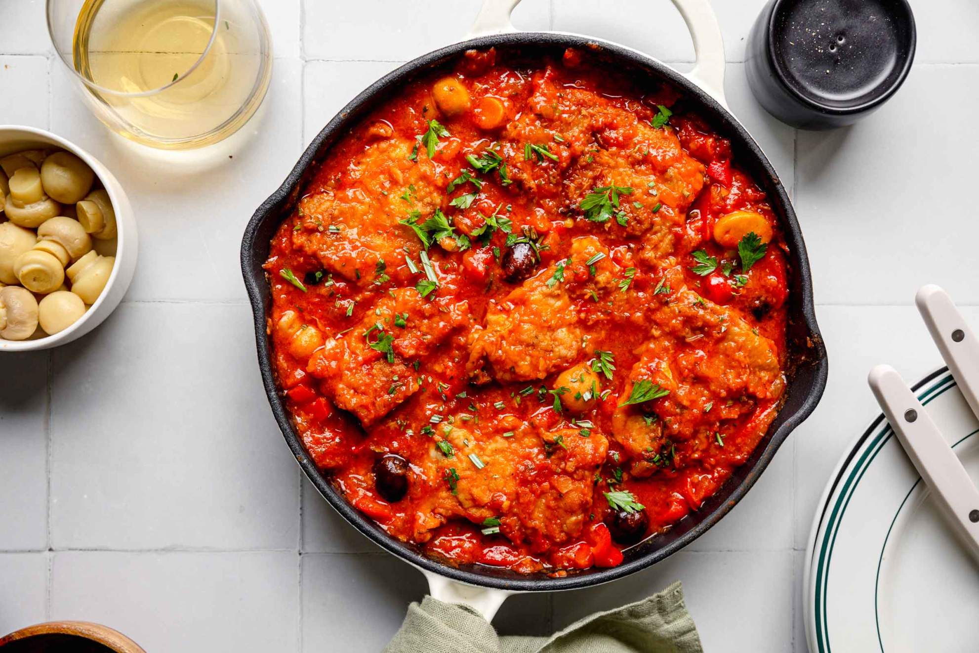 Chicken Thighs with Tomato Sauce | Jernej Kitchen