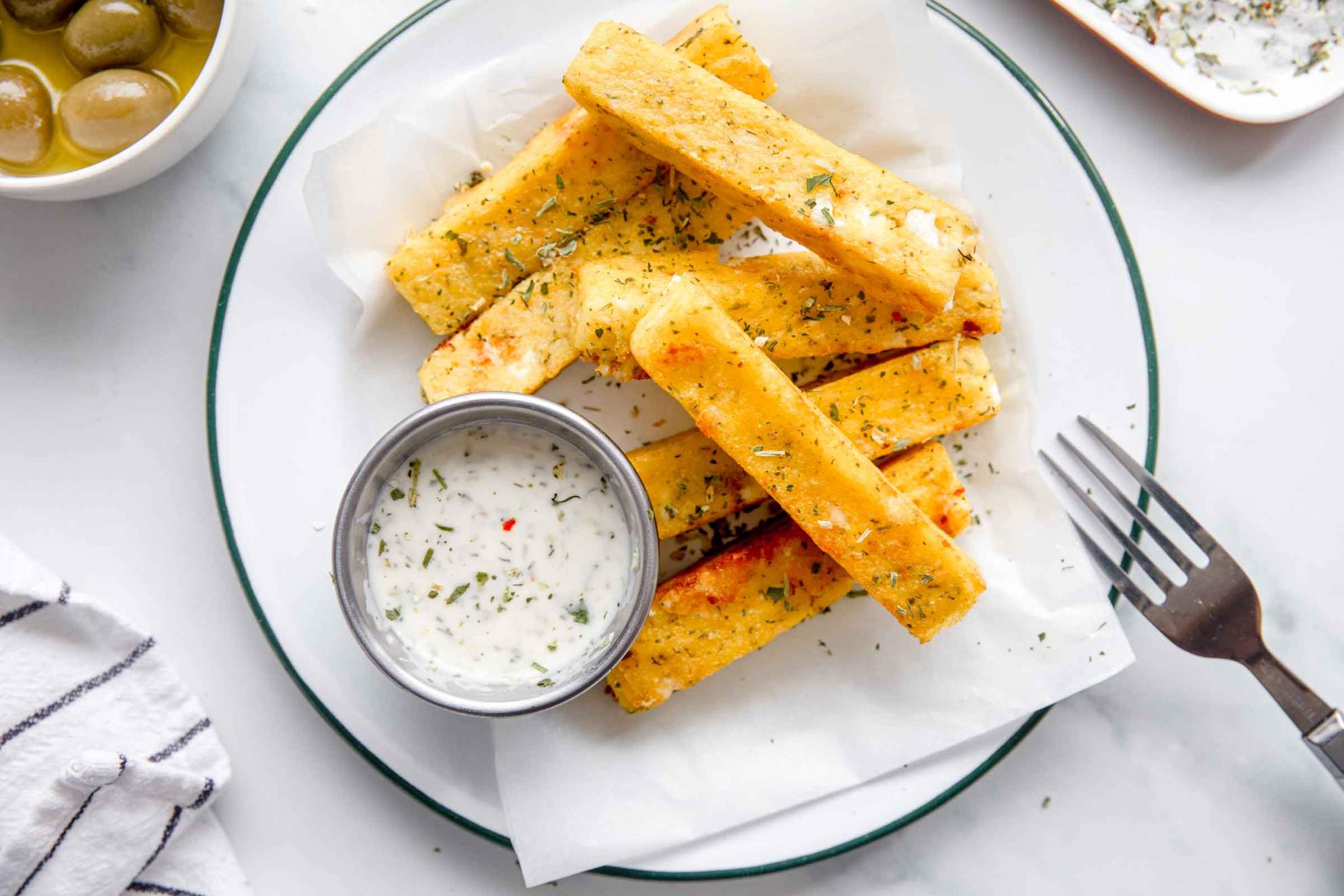 Polenta Feta Fries | Jernej Kitchen