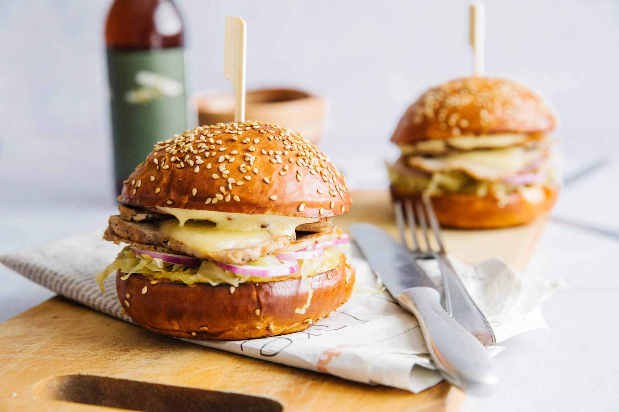 Pork Roast and Sauerkraut Burger | Jernej Kitchen