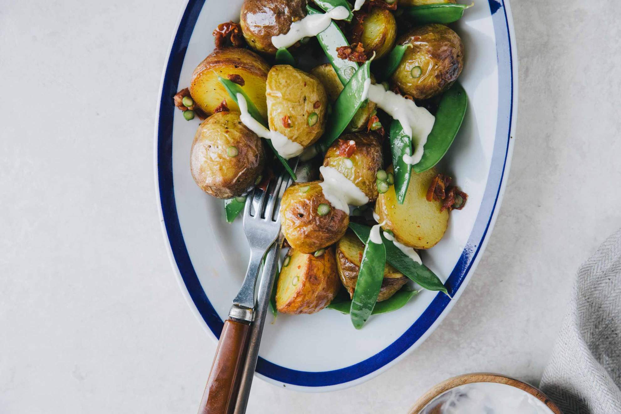 Potato salad with young sweet peas | Jernej Kitchen