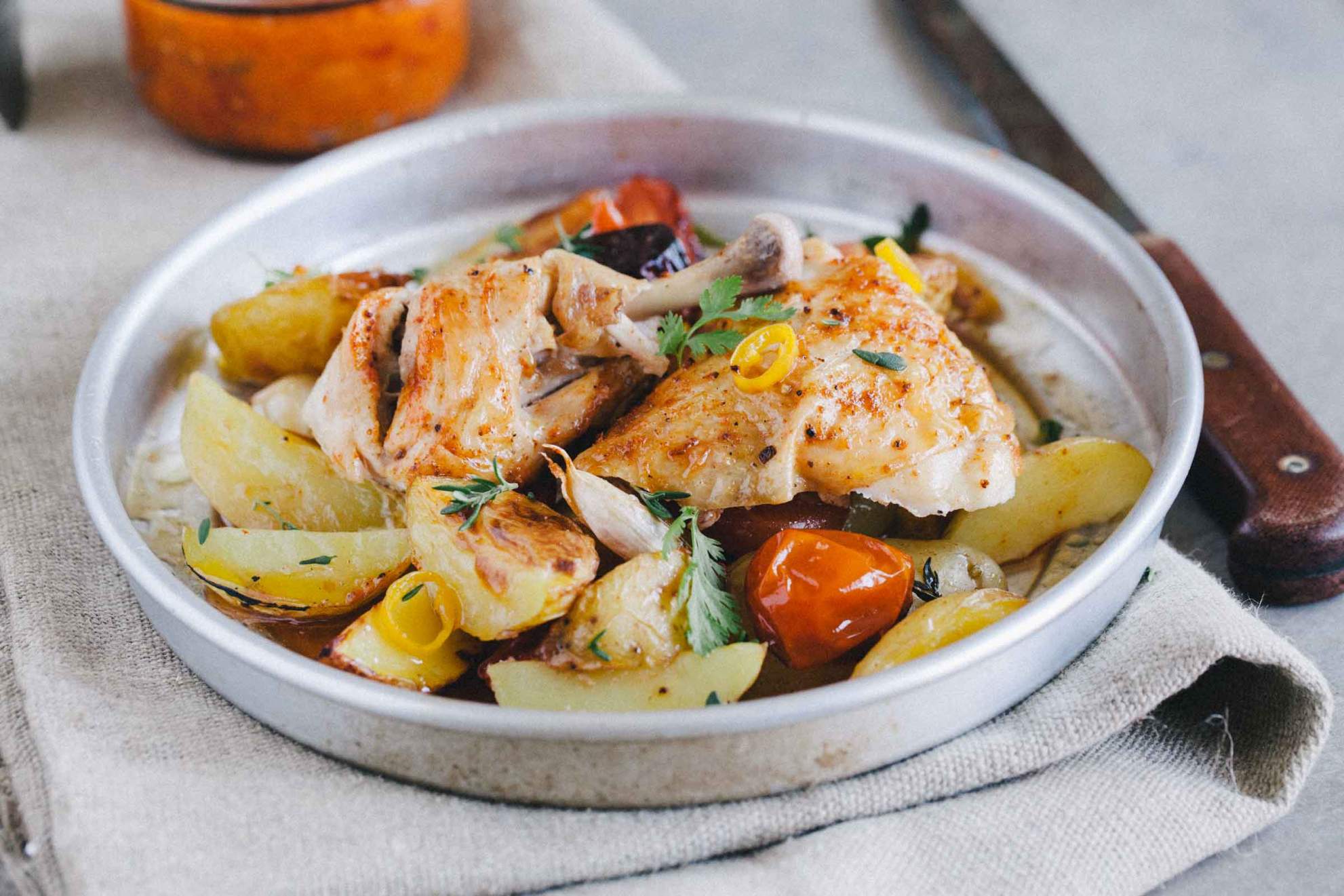 Roast chicken with new potatoes | Jernej Kitchen