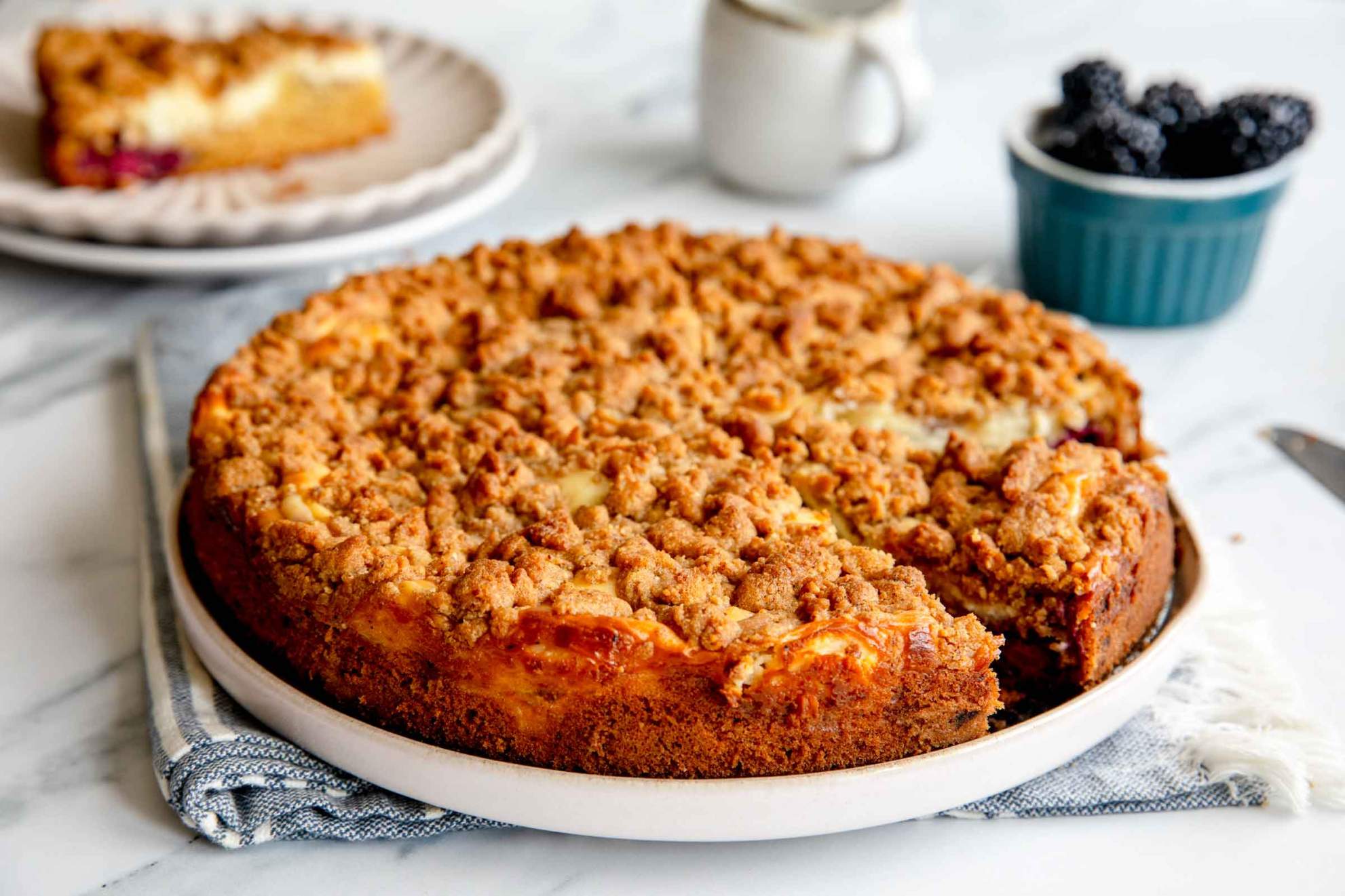 Blackberry Cream Cheese Coffee Cake | Jernej Kitchen