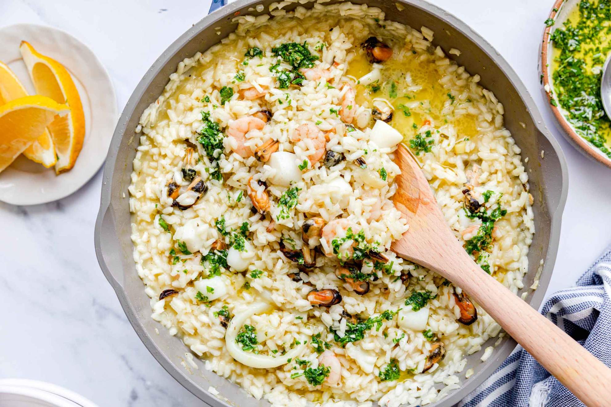 Seafood Risotto (fresh or frozen seafood) | Jernej Kitchen