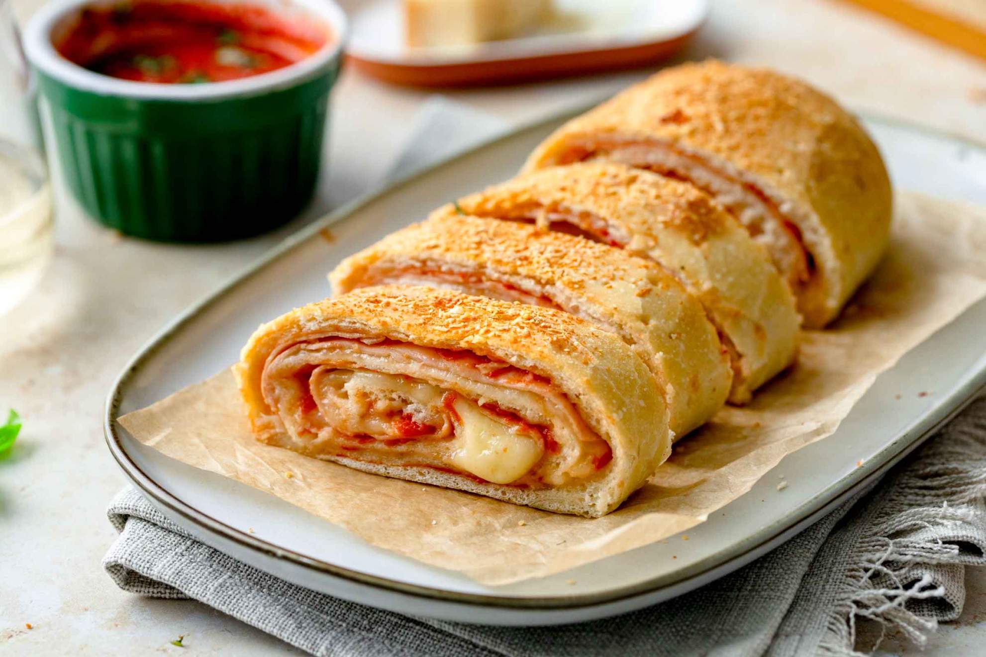Stromboli (Ham and Cheese) | Jernej Kitchen