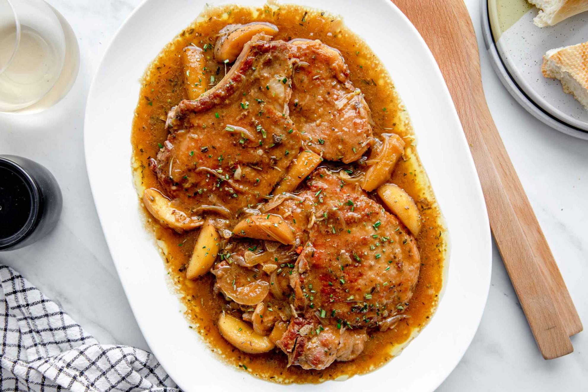 Pork Chops with Apples and Onion | Jernej Kitchen