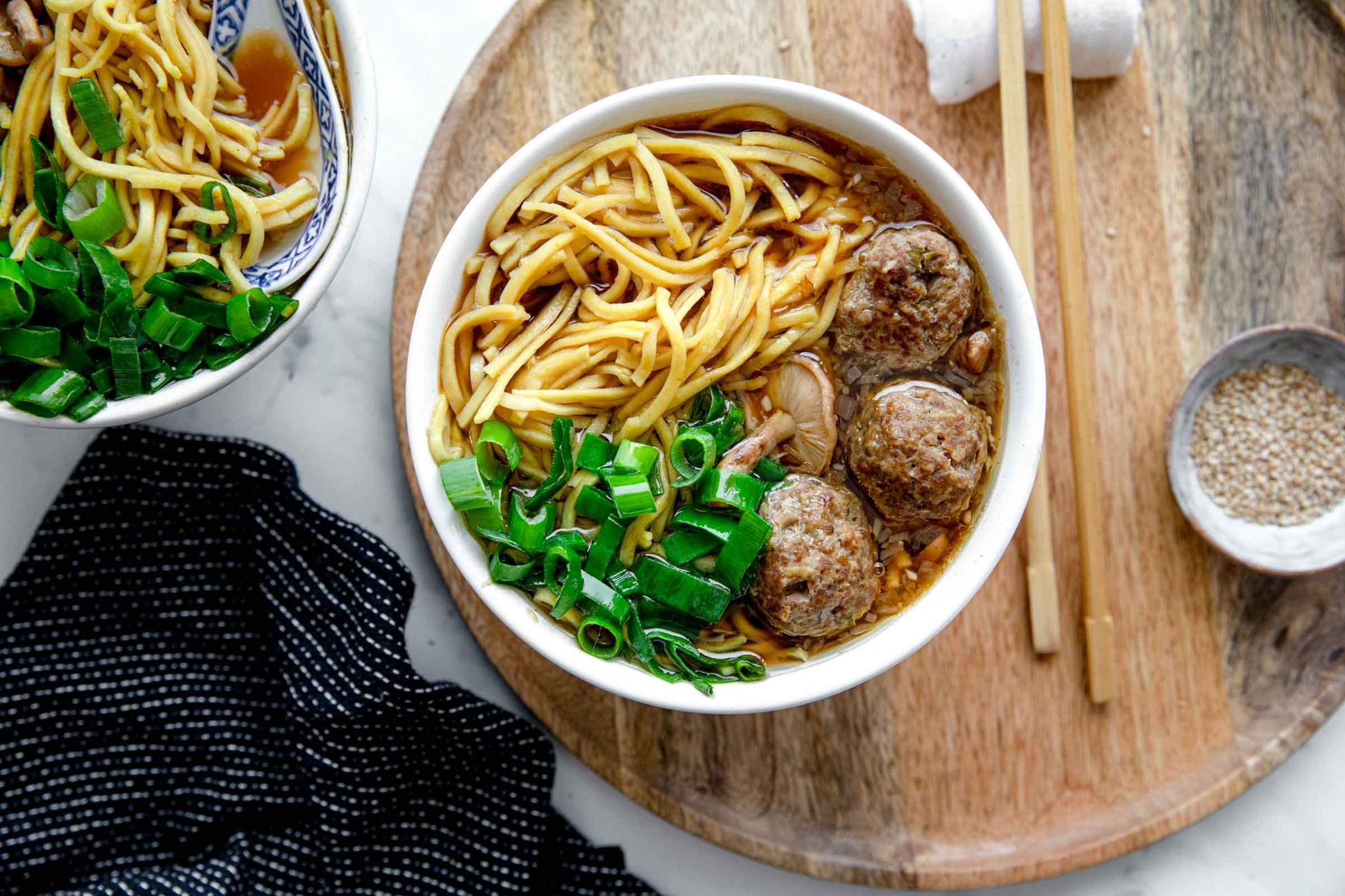 Turkey Meatball Miso Ramen Soup | Jernej Kitchen