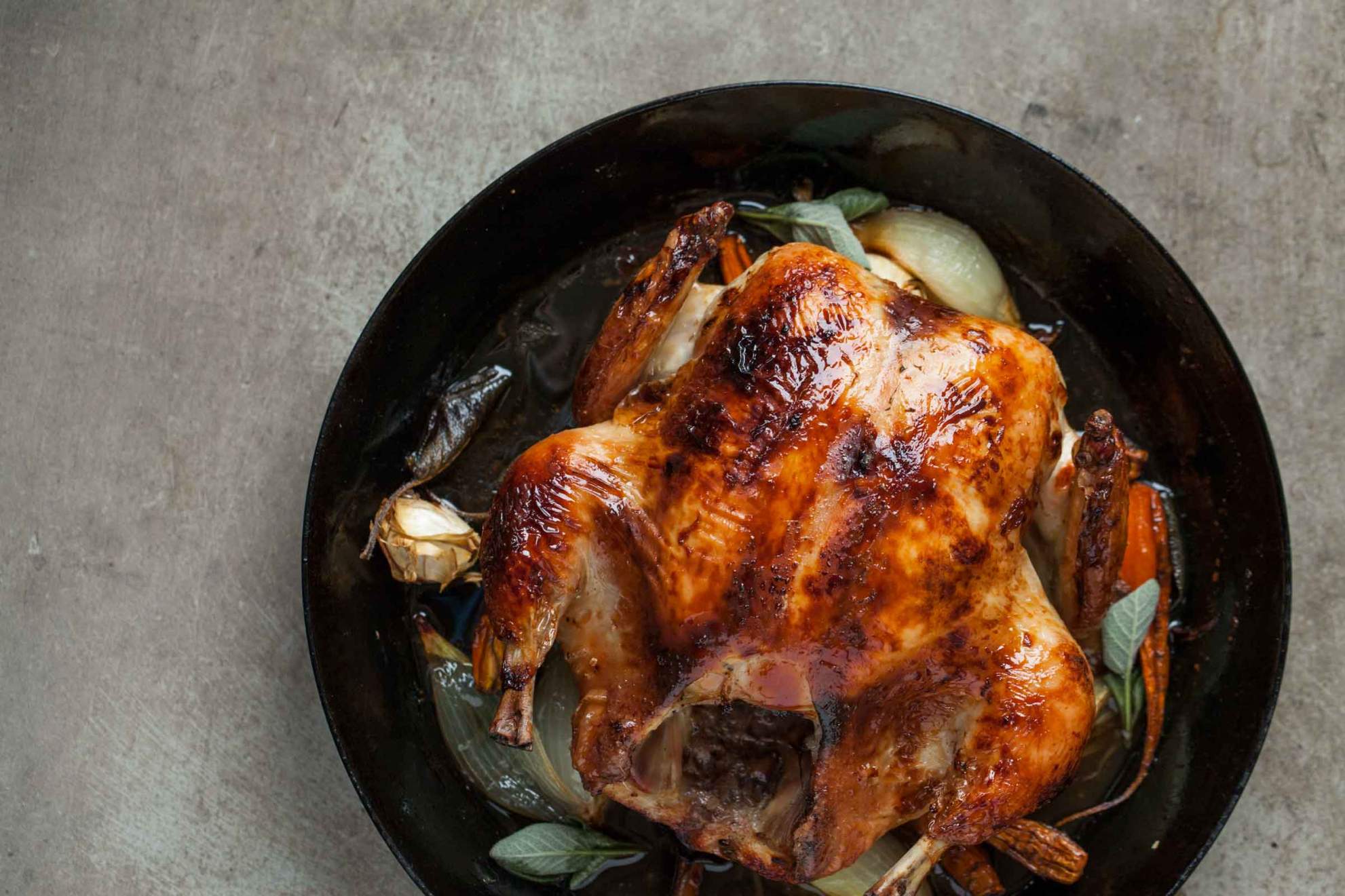 Whole roasted chicken with black chai glaze | Jernej Kitchen