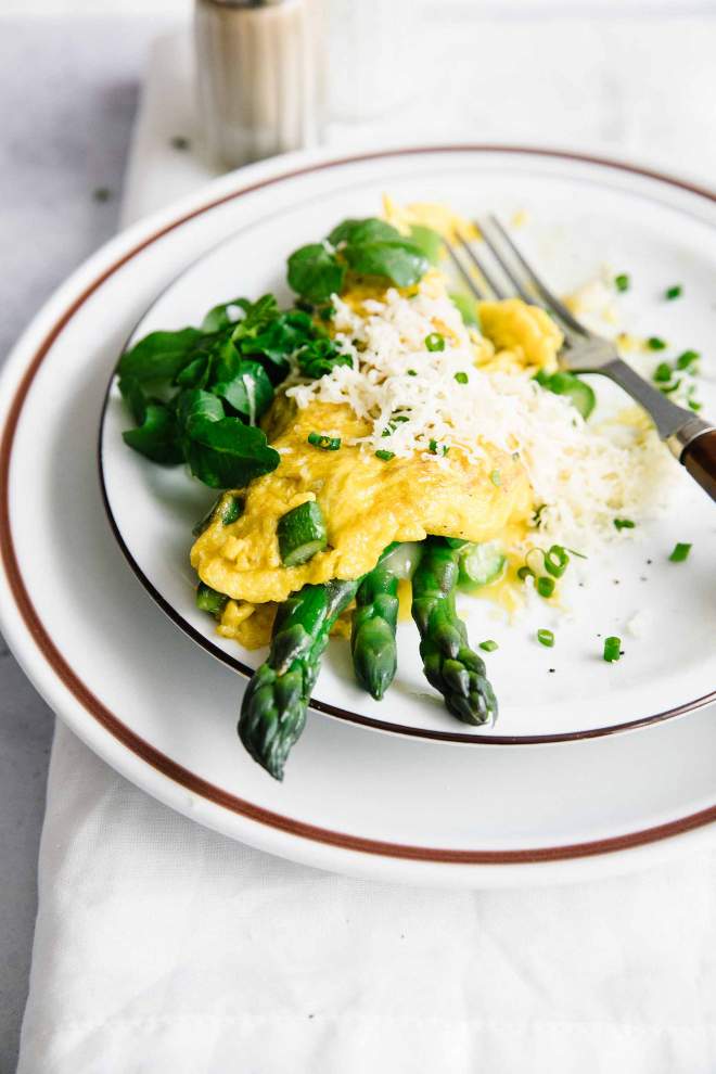 Asparagus Omelette with Cheese