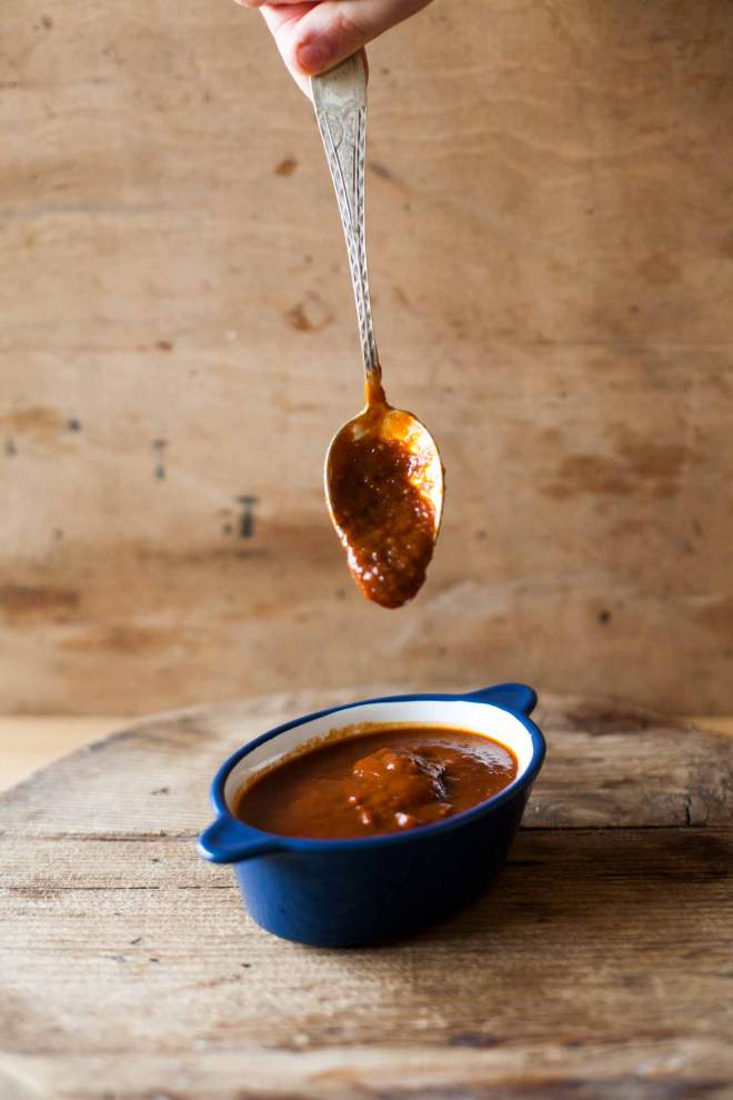 Spicy Barbecue sauce in a bowl