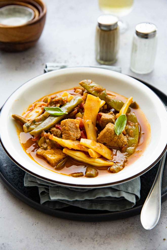 Pork Stew with String Beans