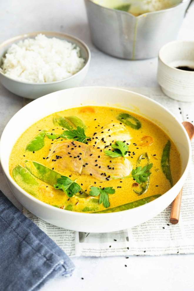 Coconut Fish Curry with Vegetables