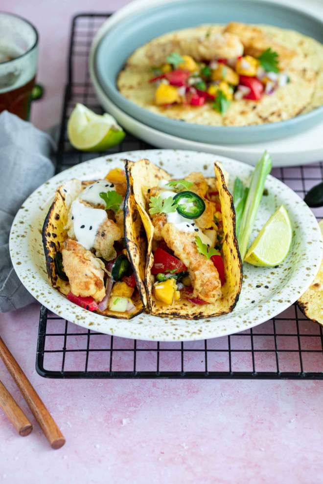 Best Cod Fish Tacos with Homemade Salsa