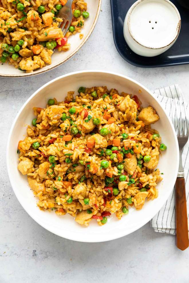 Chicken Fried Rice with Vegetables