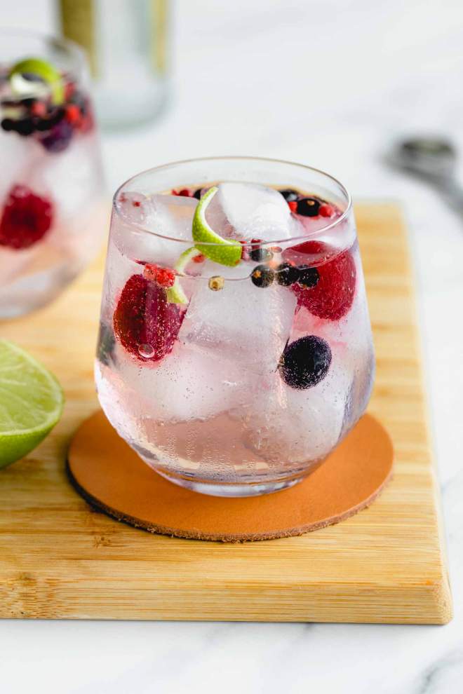 Gin and Tonic with Berries