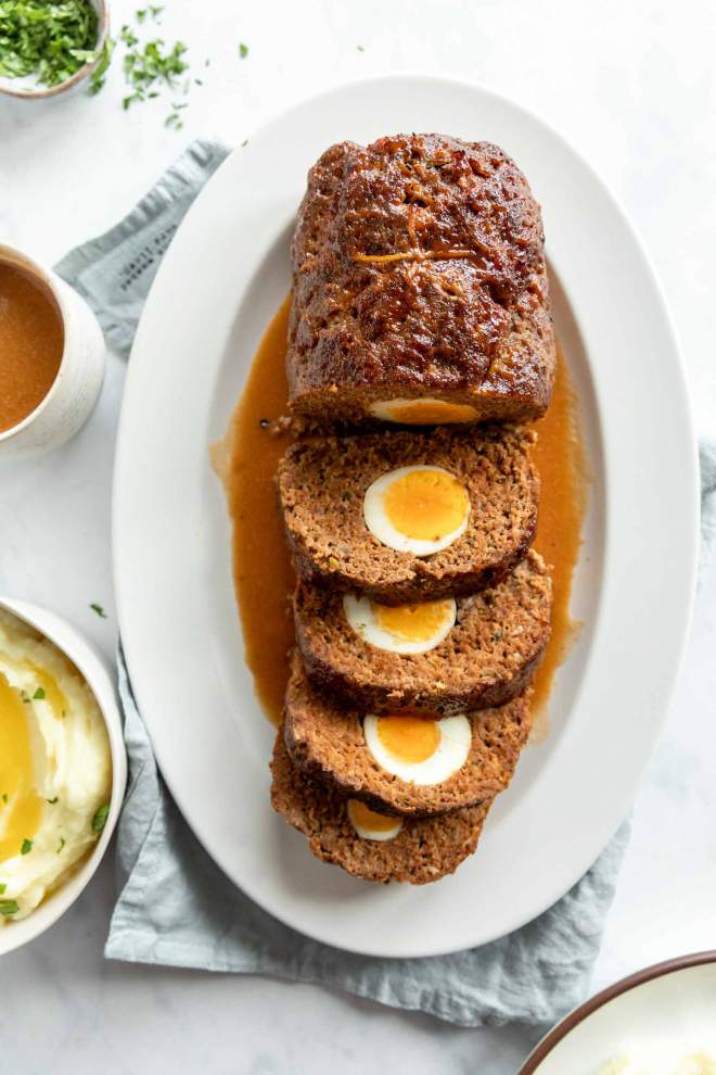 Beef Meatloaf with Eggs