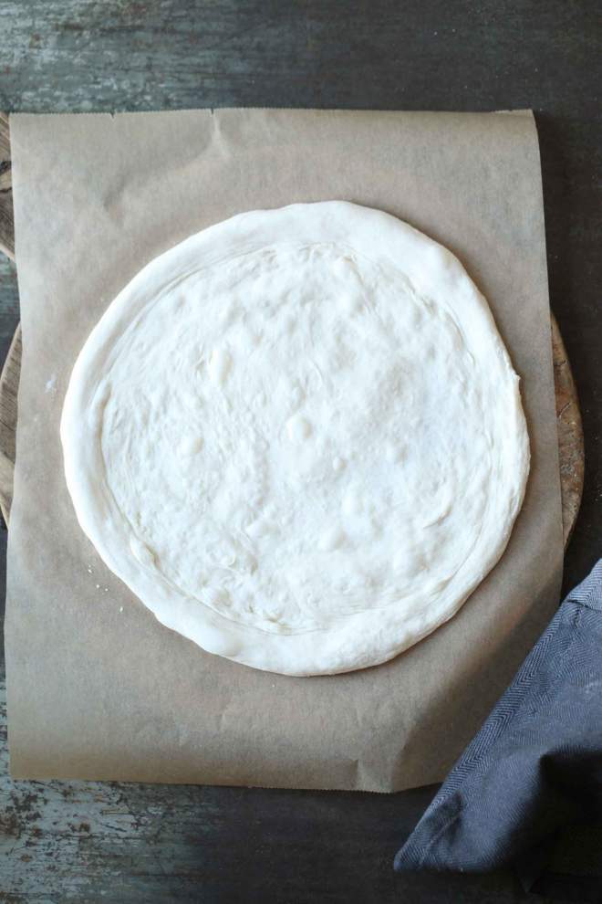Prepared sourdough Pizza dough