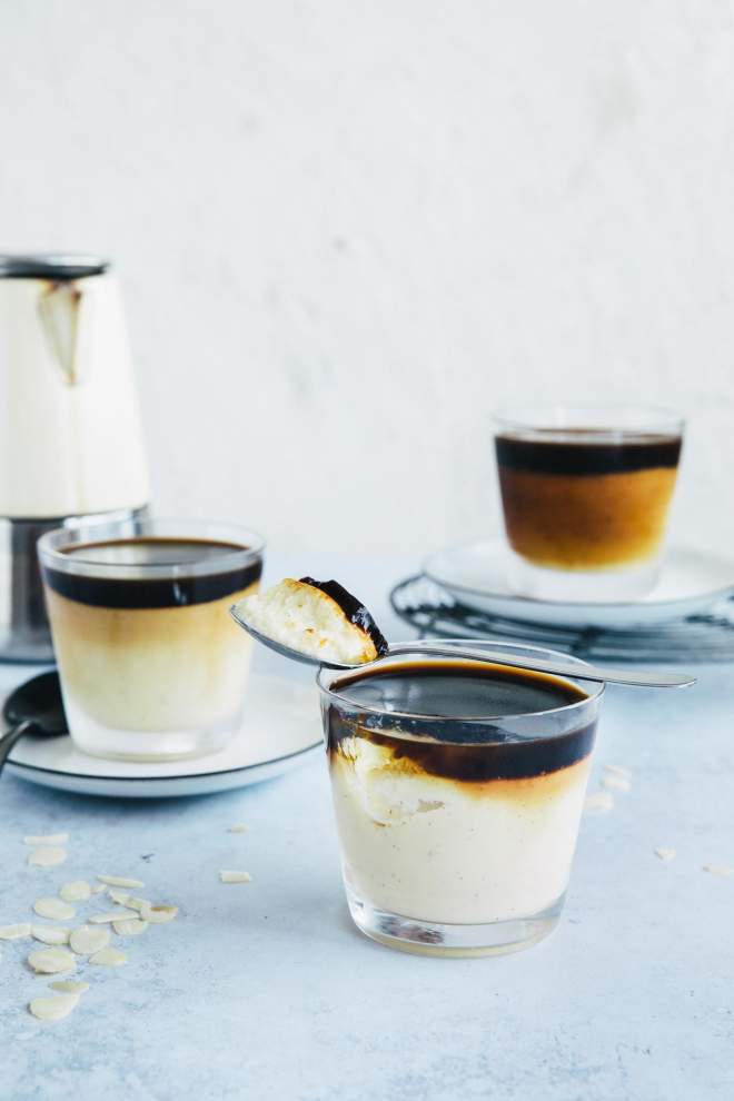 Vanilla Pudding with Coffee Surprise
